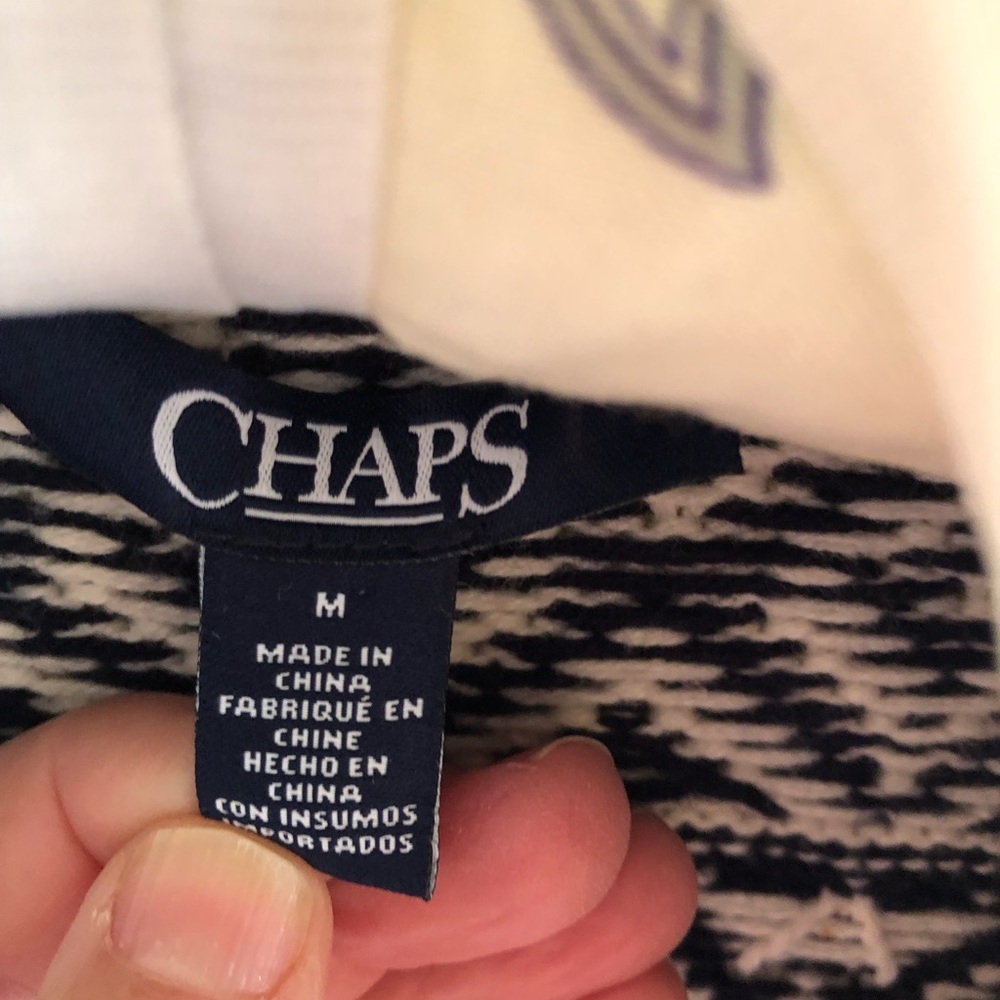 Chaps, Shawl-Collared Open Cardigan - image 2